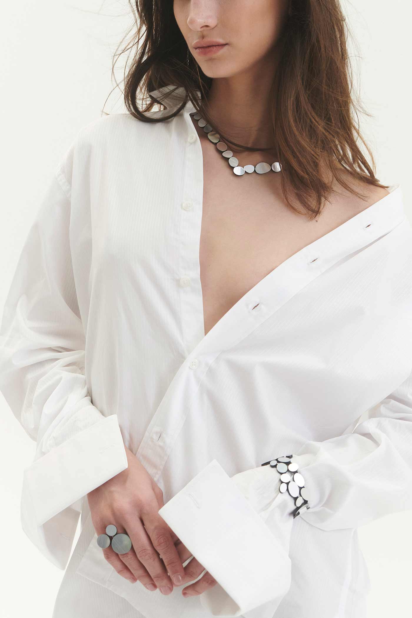 Brazalete Organic Reflections - Plata