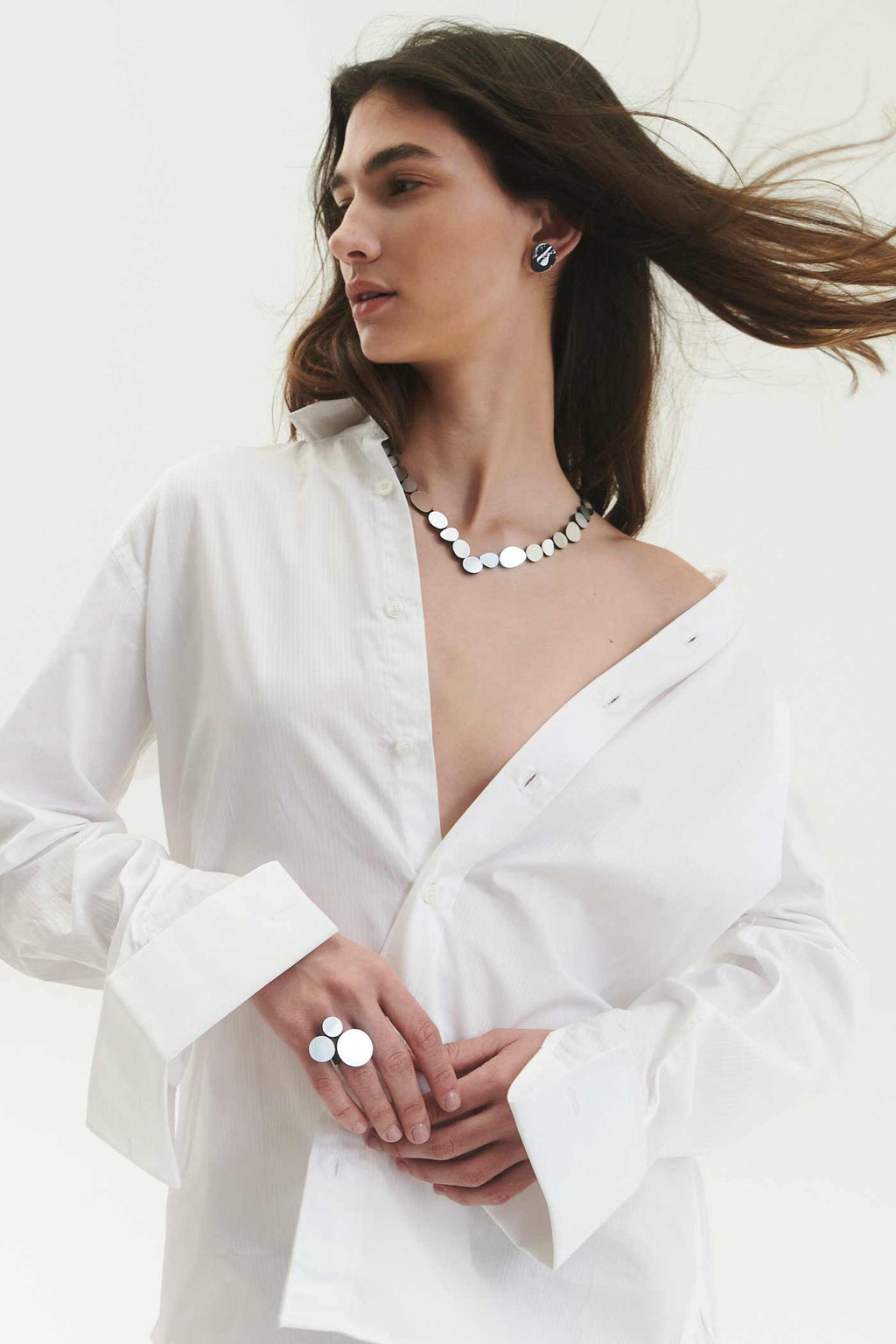 Collar Organic Reflections V - Plata