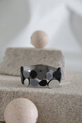 Brazalete Organic Reflections - Plata/Negro/Gris