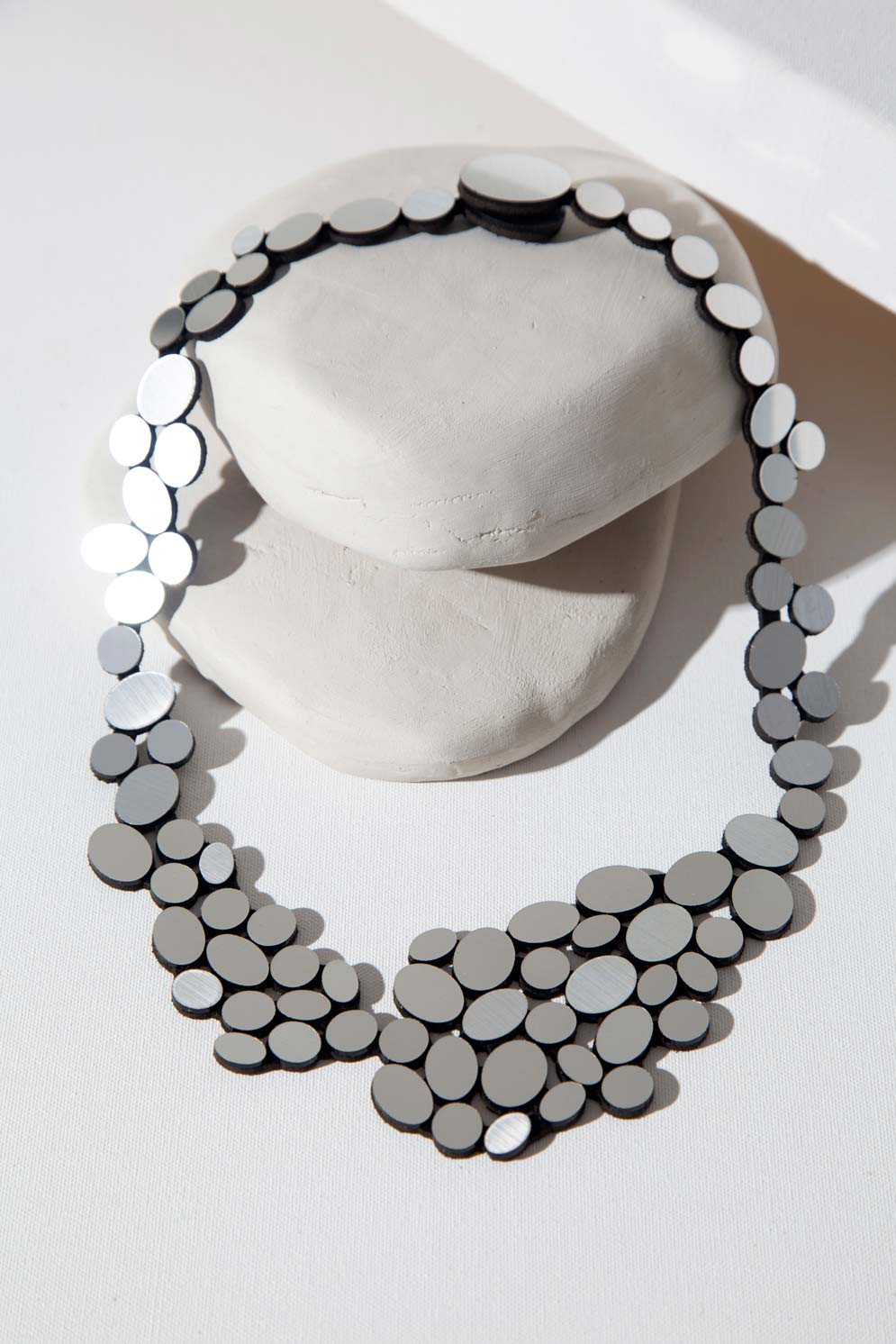 Collar Organic Reflections Largo - Plata