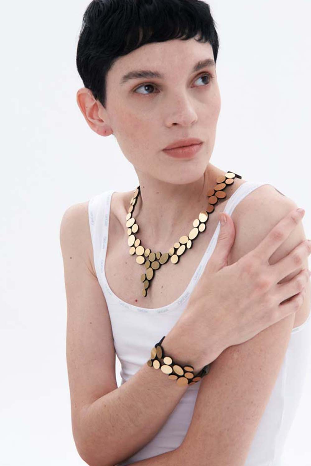 Collar Organic Reflections V - Oro