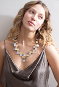 Pixel V Necklace - Metallics