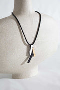 Collar Colgante Ray - Plata/Negro/Oro