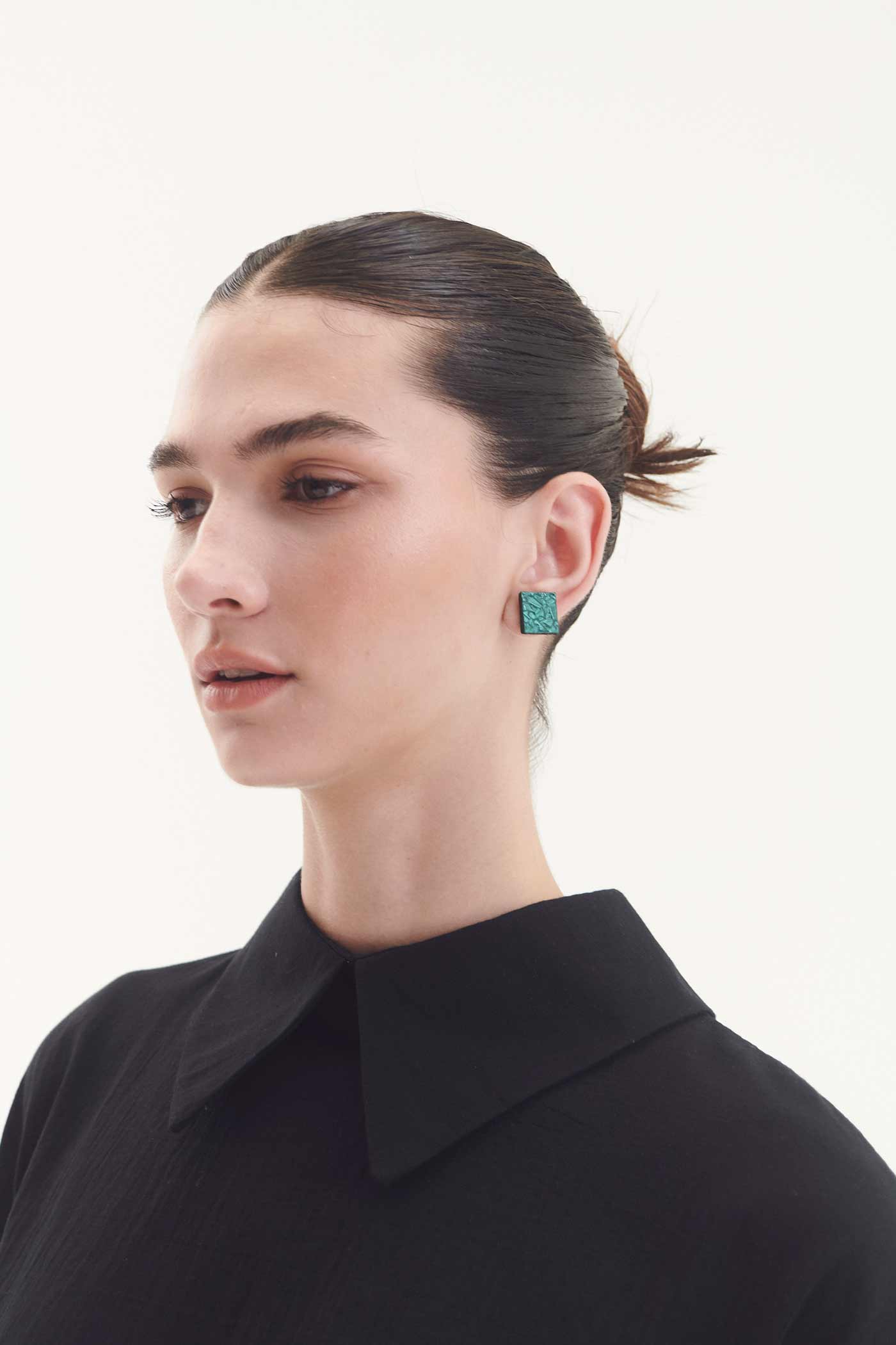 Pendientes Rainbow Square - Verde