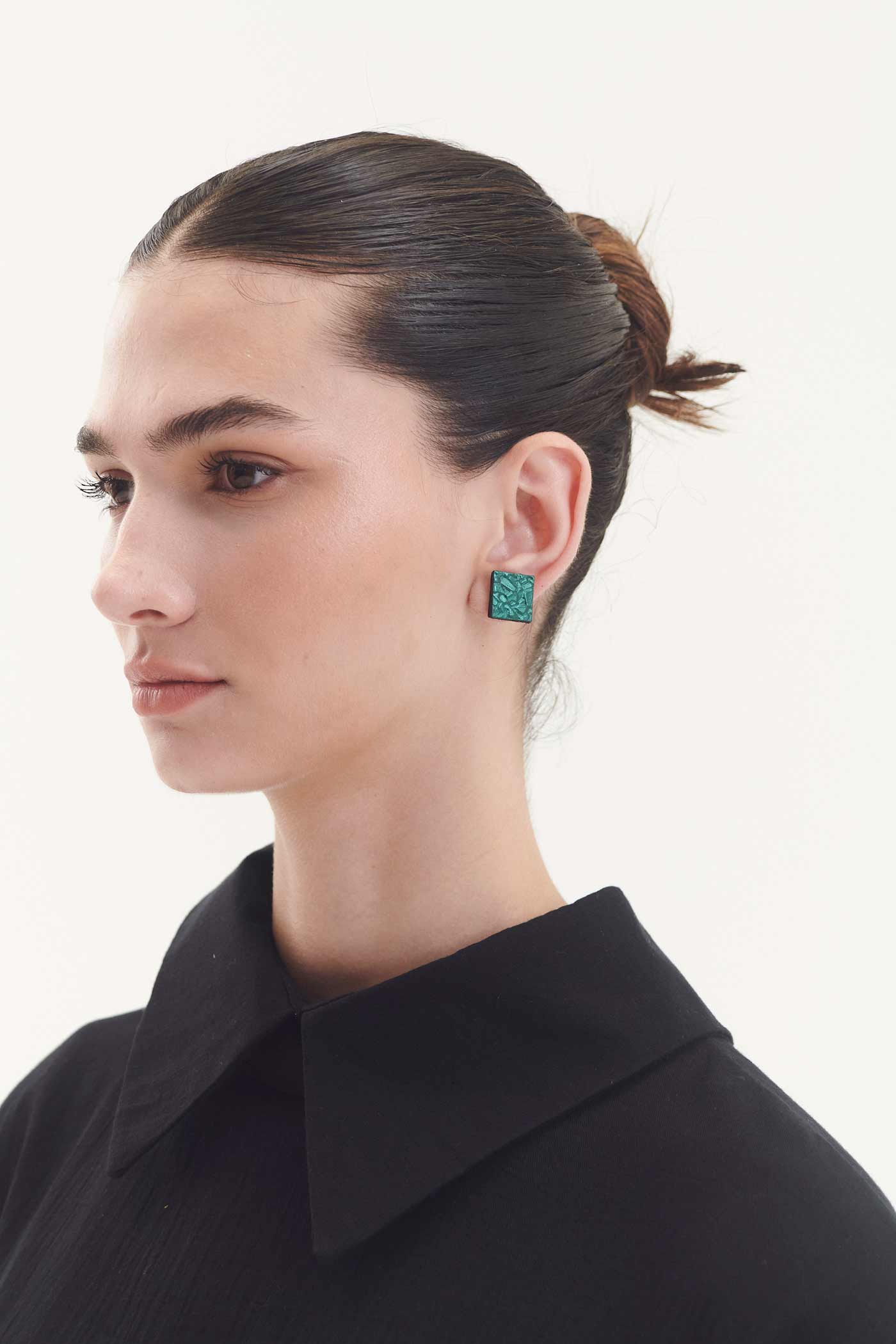 Pendientes Rainbow Square - Verde