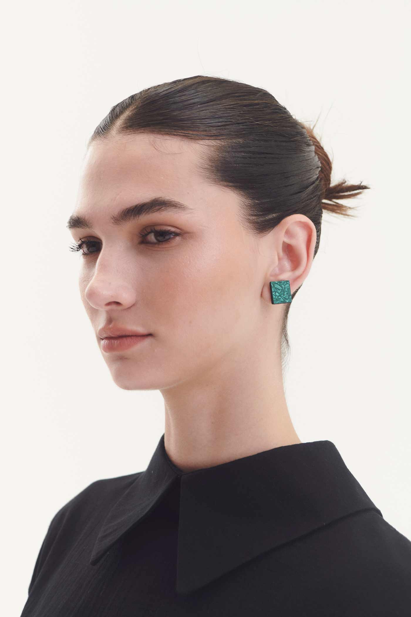 Pendientes Rainbow Square - Verde