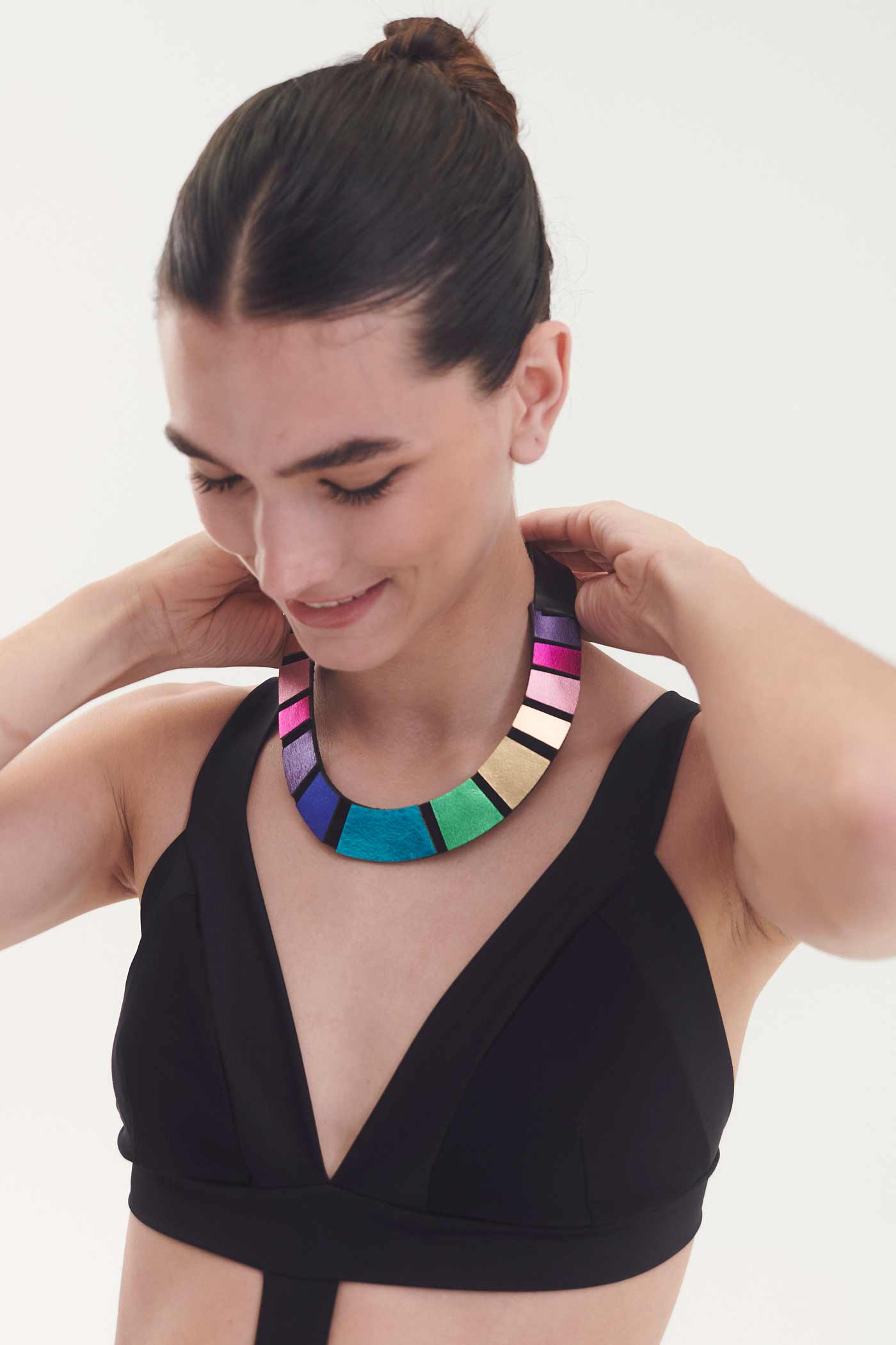 Collar Rainbow Redondo - Arcoíris