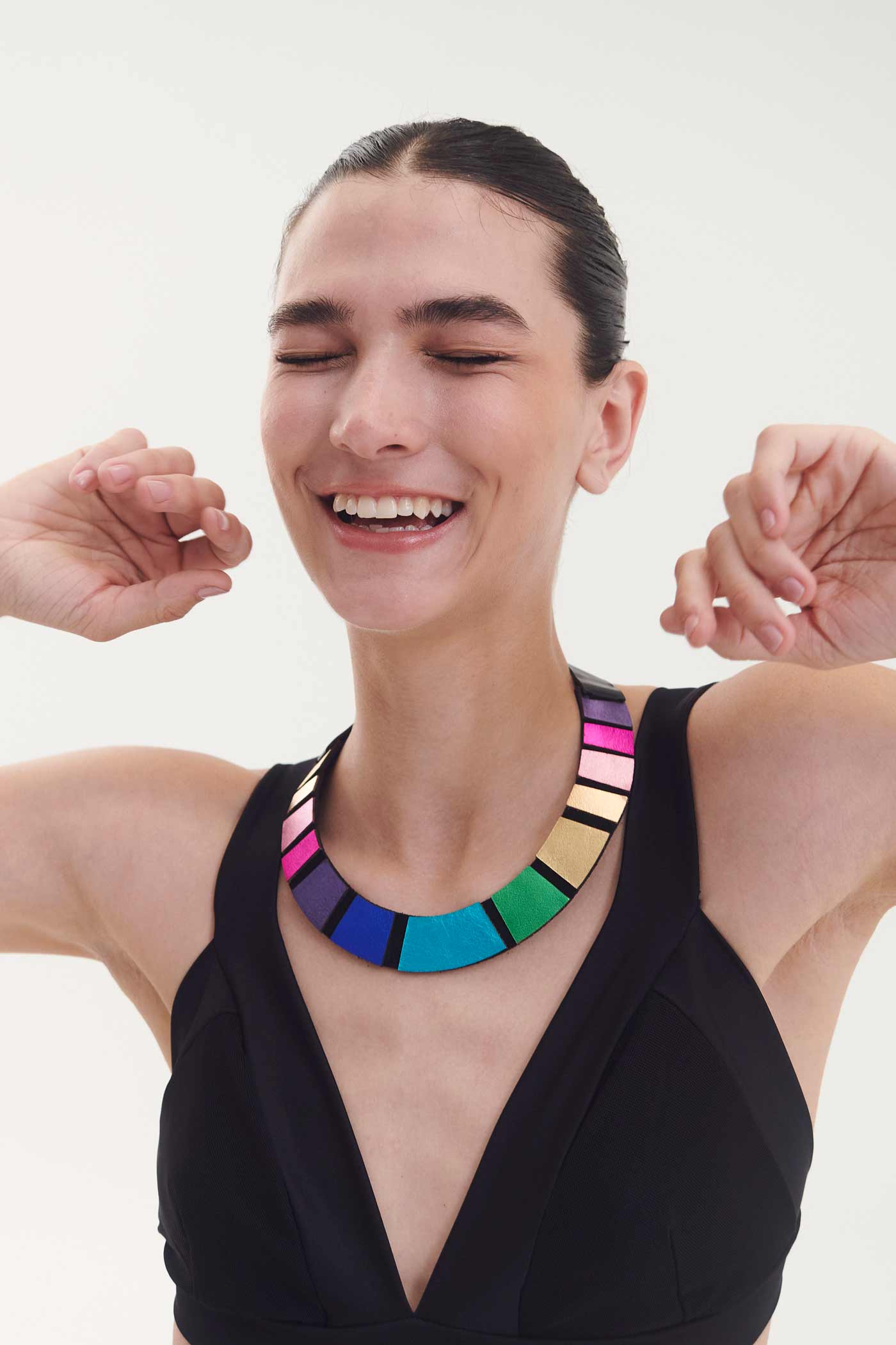 Collar Rainbow Redondo - Arcoíris