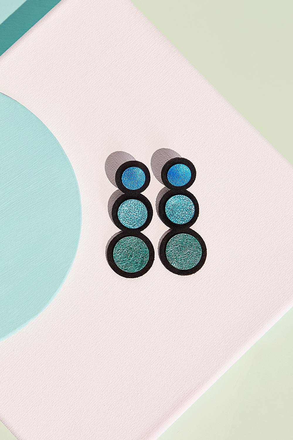 Pendientes Rainbow Largos - Colores Fríos