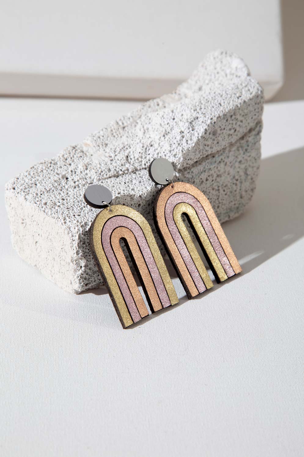 Pendientes Rainbow Arch - Colores Cálidos