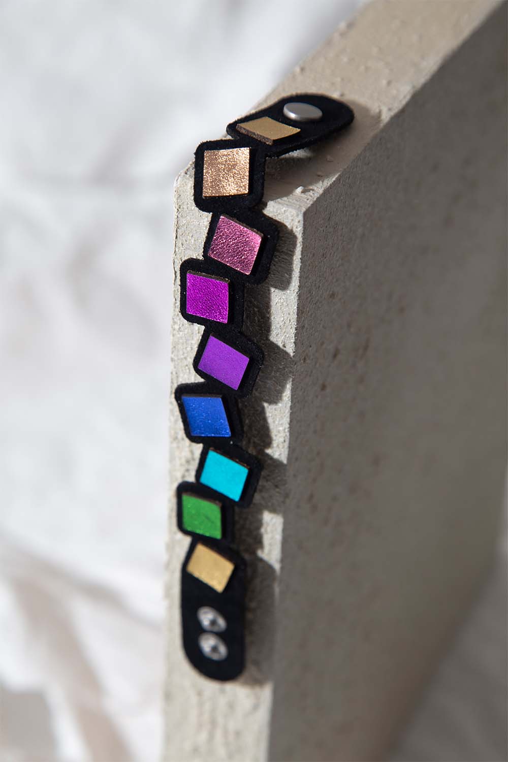 Brazalete Rainbow Cuadrados - Arcoíris