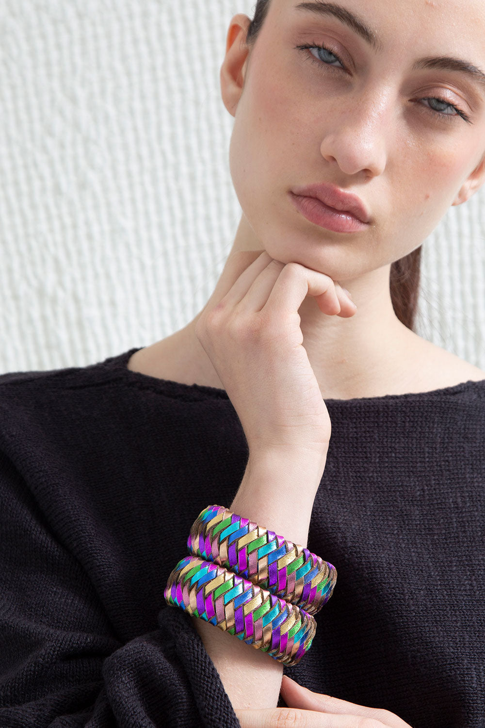 Brazalete Rainbow Tejido - Arcoíris