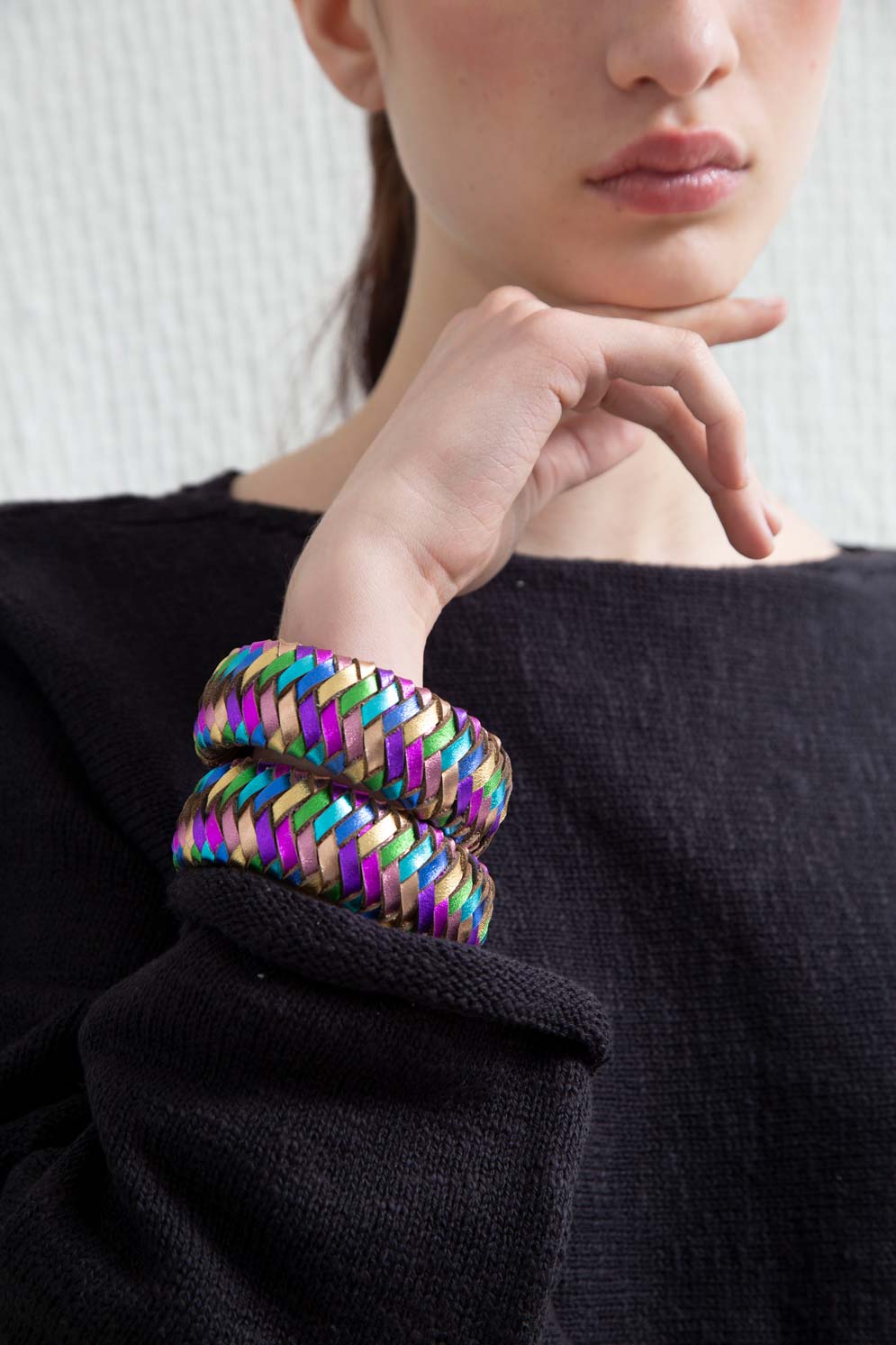 Brazalete Rainbow Tejido - Arcoíris