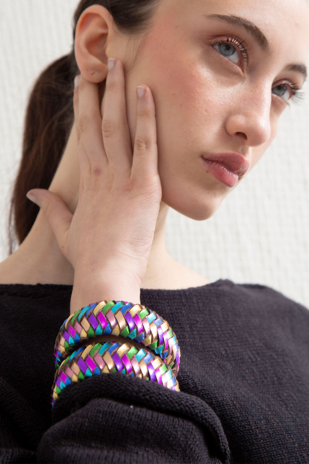 Brazalete Rainbow Tejido - Arcoíris