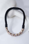 Rainbow Necklace Woven - Metallics