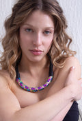 Rainbow Necklace Woven - Rainbow