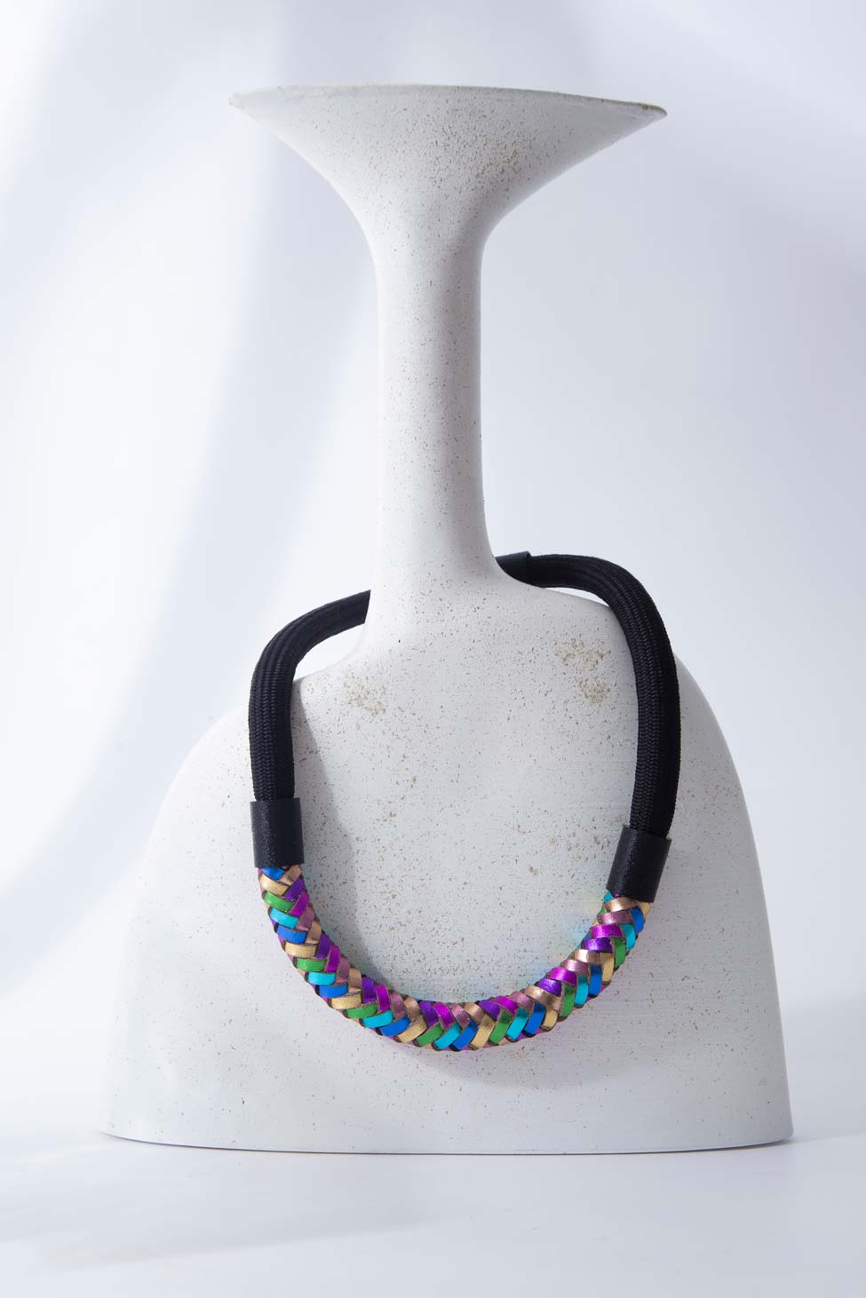 Rainbow Necklace Woven - Rainbow