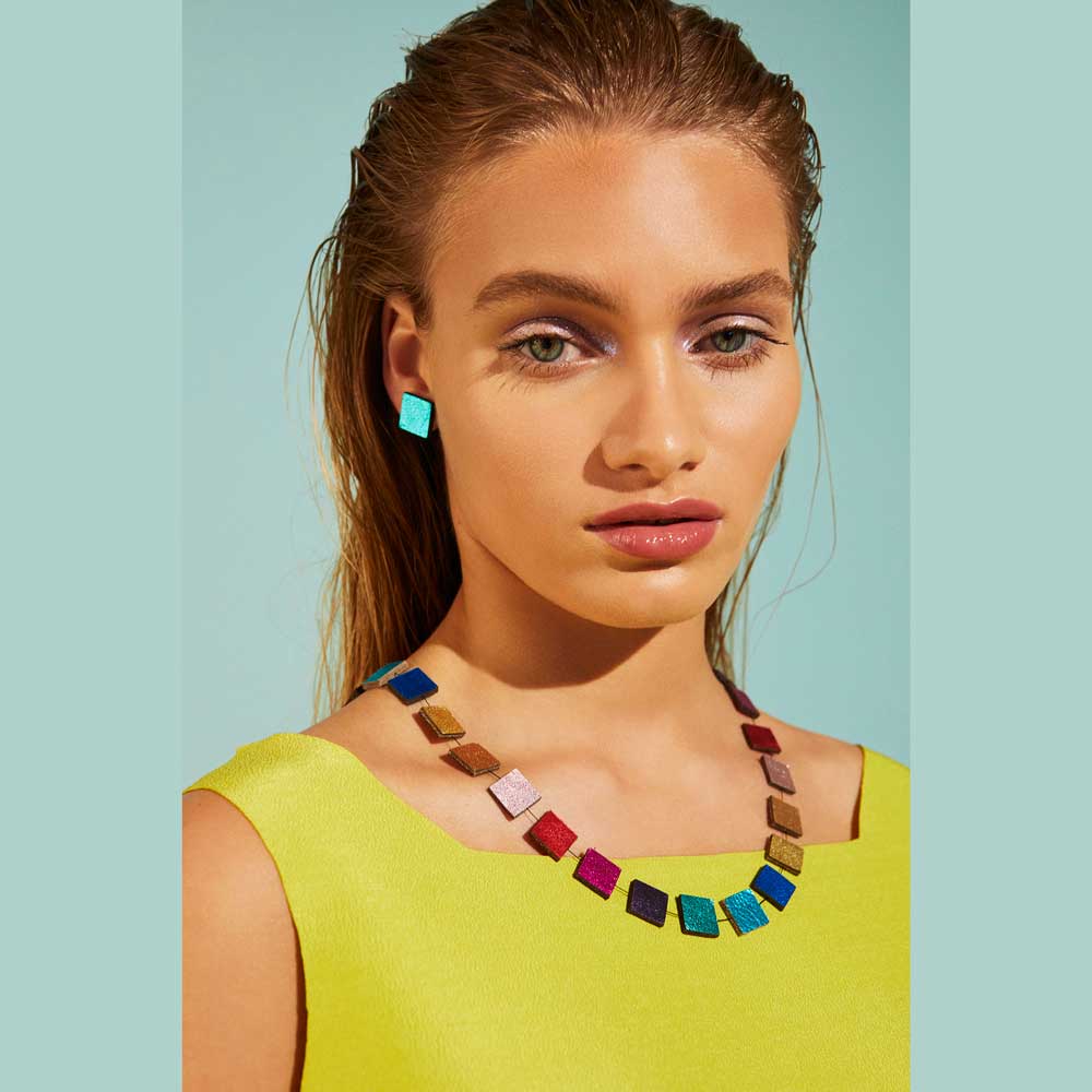 Collar Rainbow Corto - Arcoíris