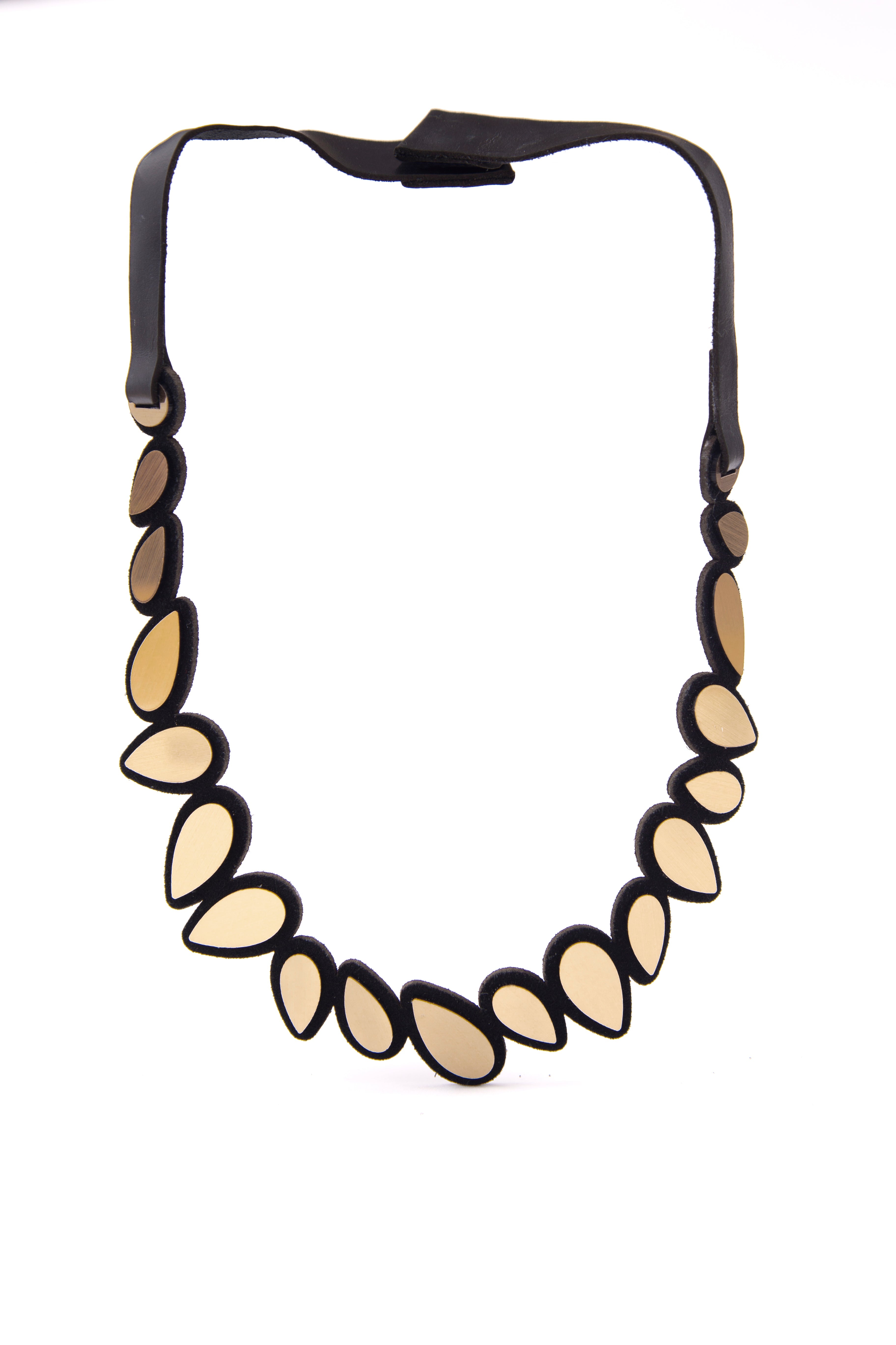 Collar Raindrop Redondo - Oro