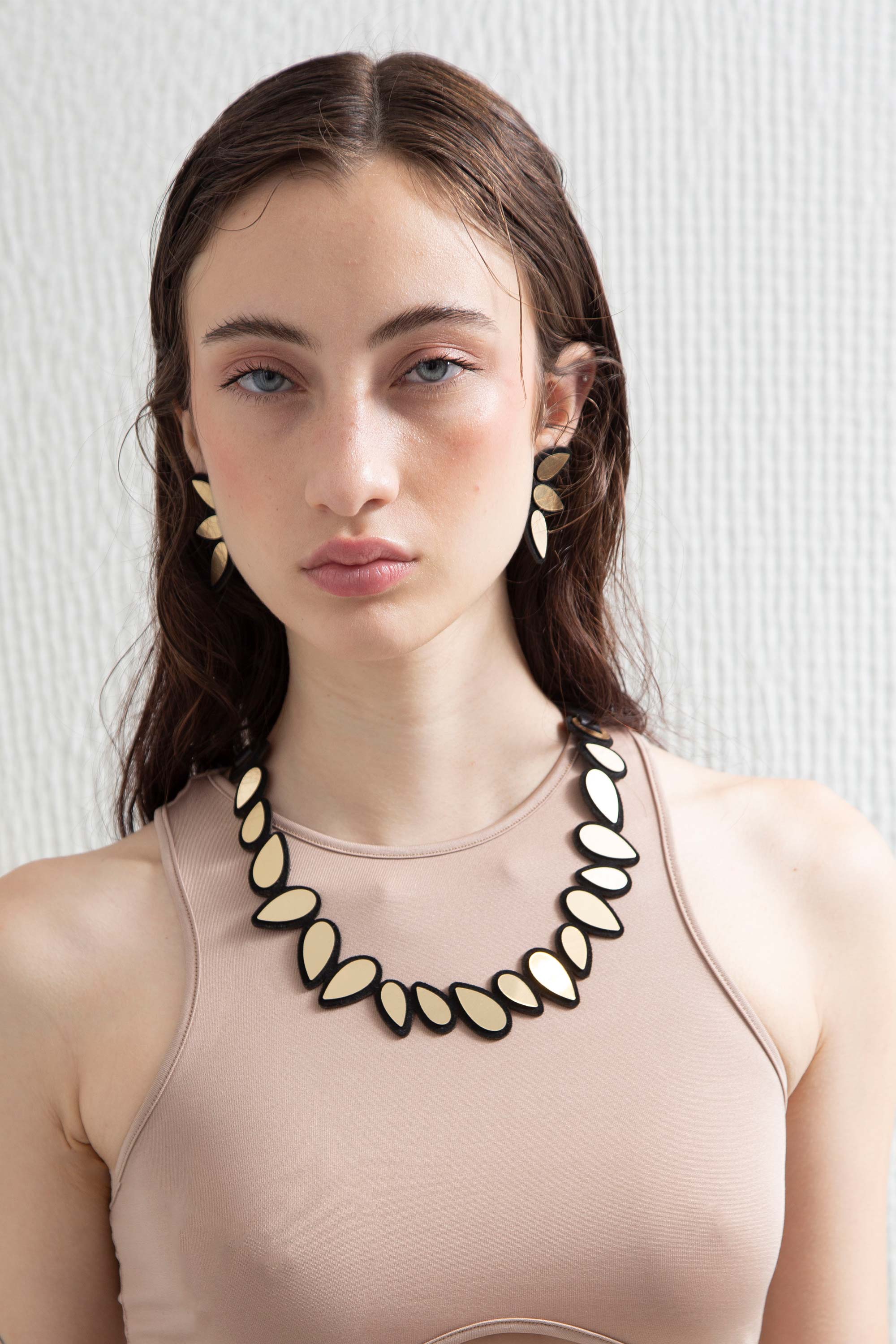 Collar Raindrop Redondo - Oro