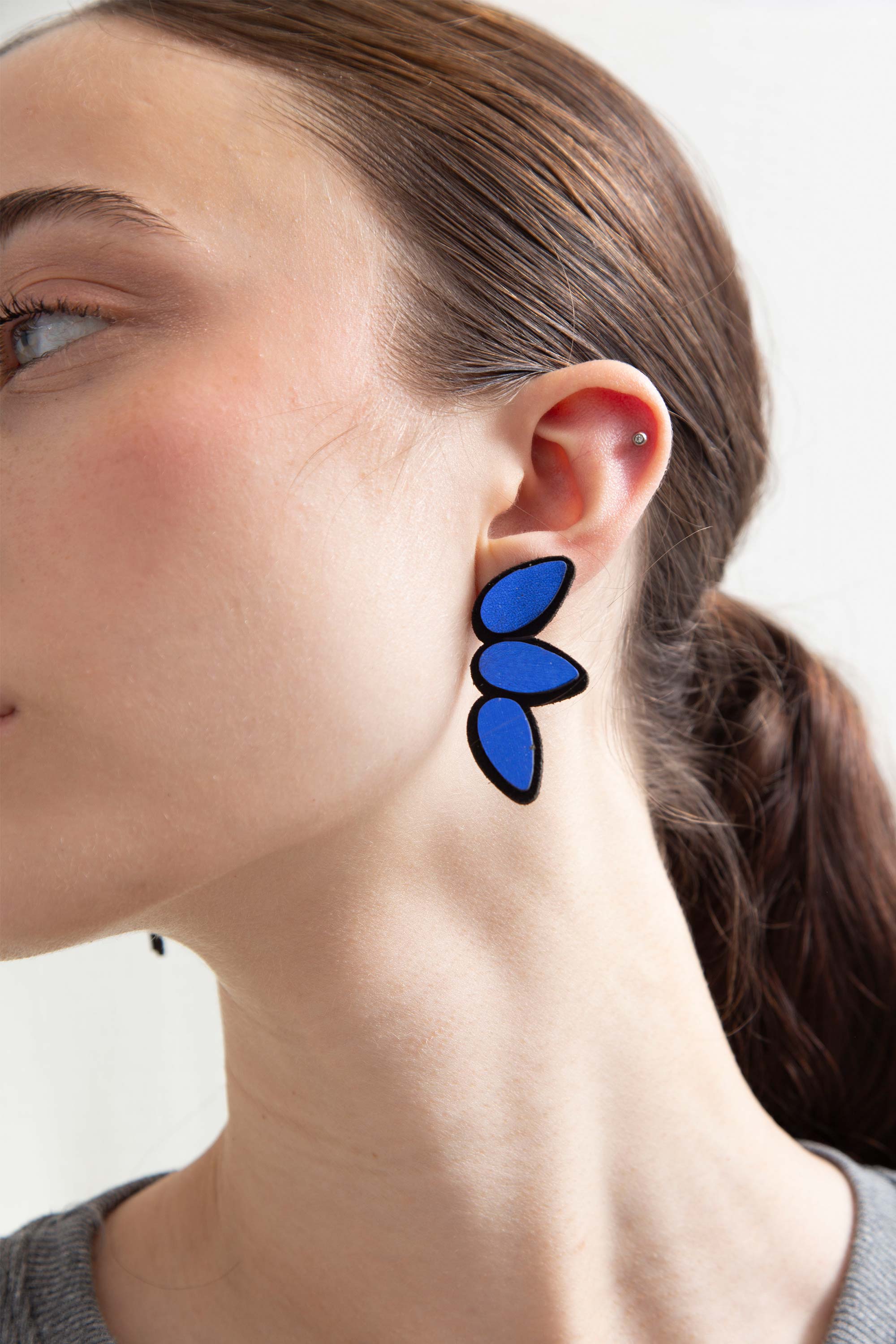 Pendientes Raindrop - Azul