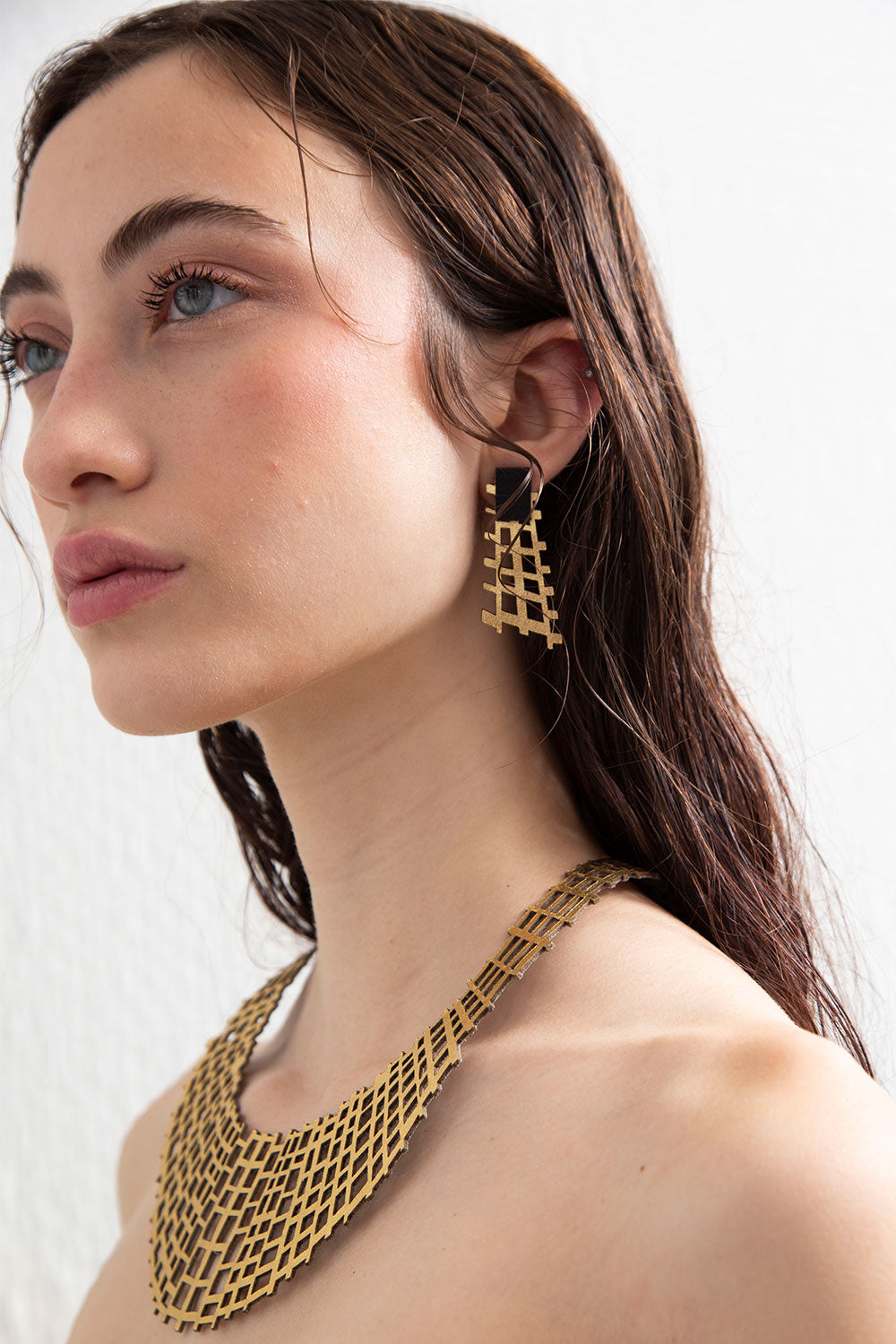 Pendientes Scarlett - Negro/Oro