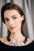 Collar Sarah's Dream - Plata/Peltre/Verde