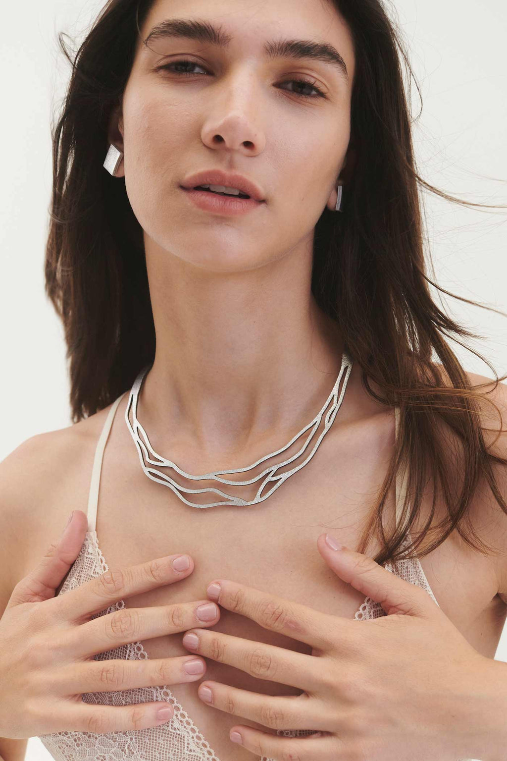 Collar Victoria Wave - Plata