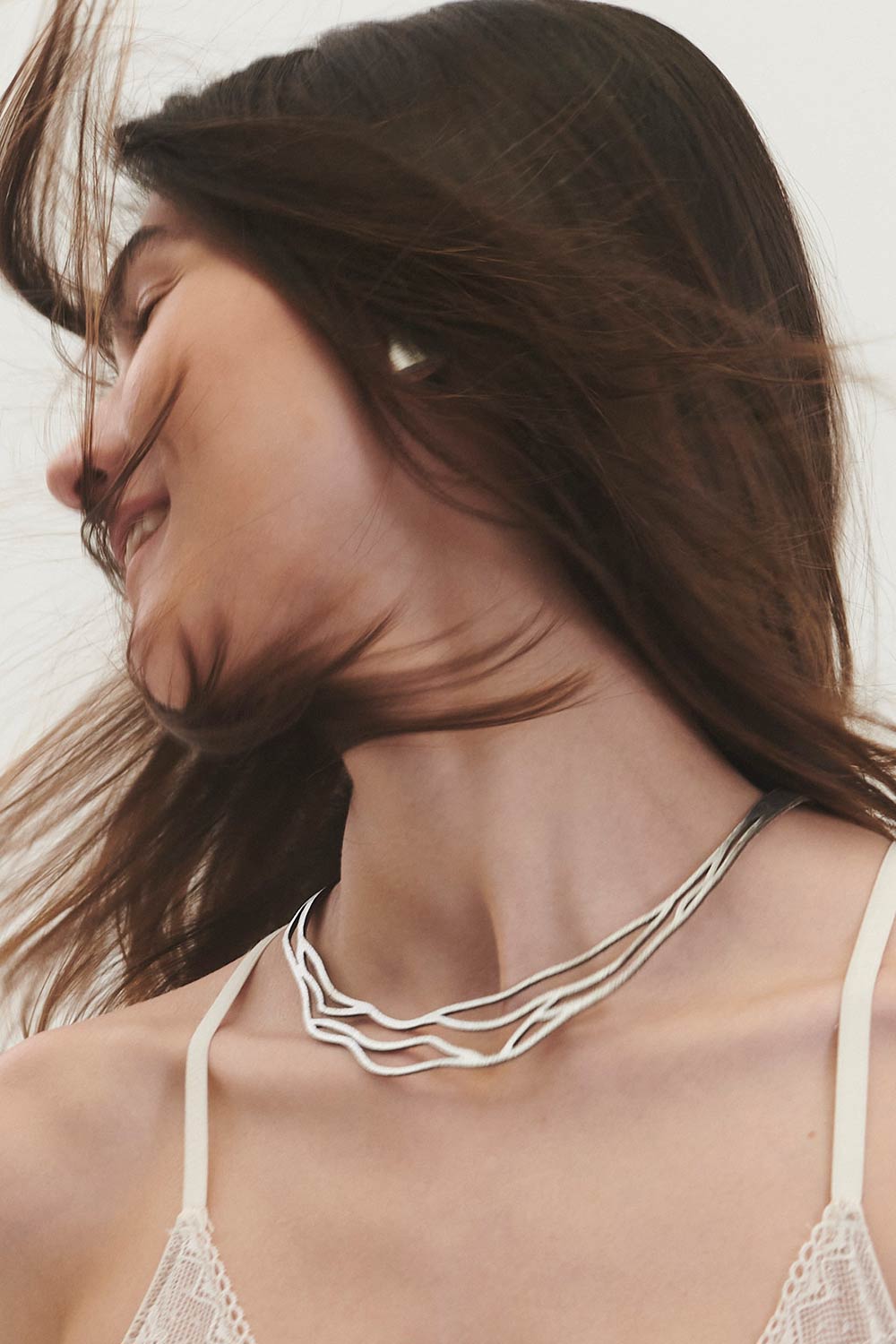 Collar Victoria Wave - Plata