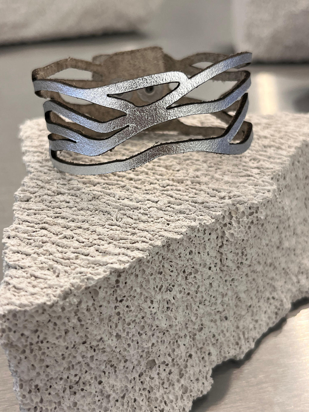 Brazalete Victoria Olas - Plata