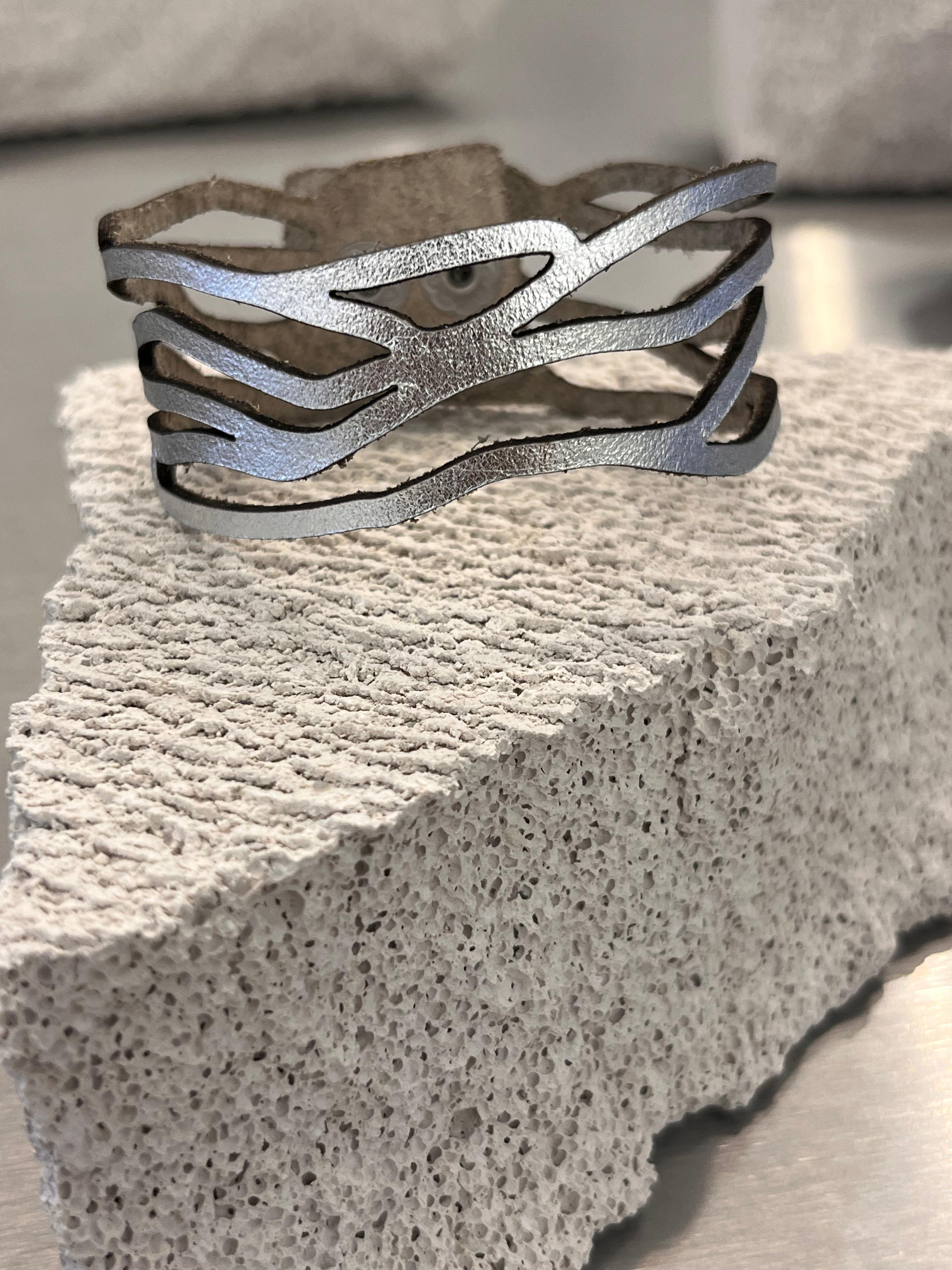Brazalete Victoria Olas - Plata
