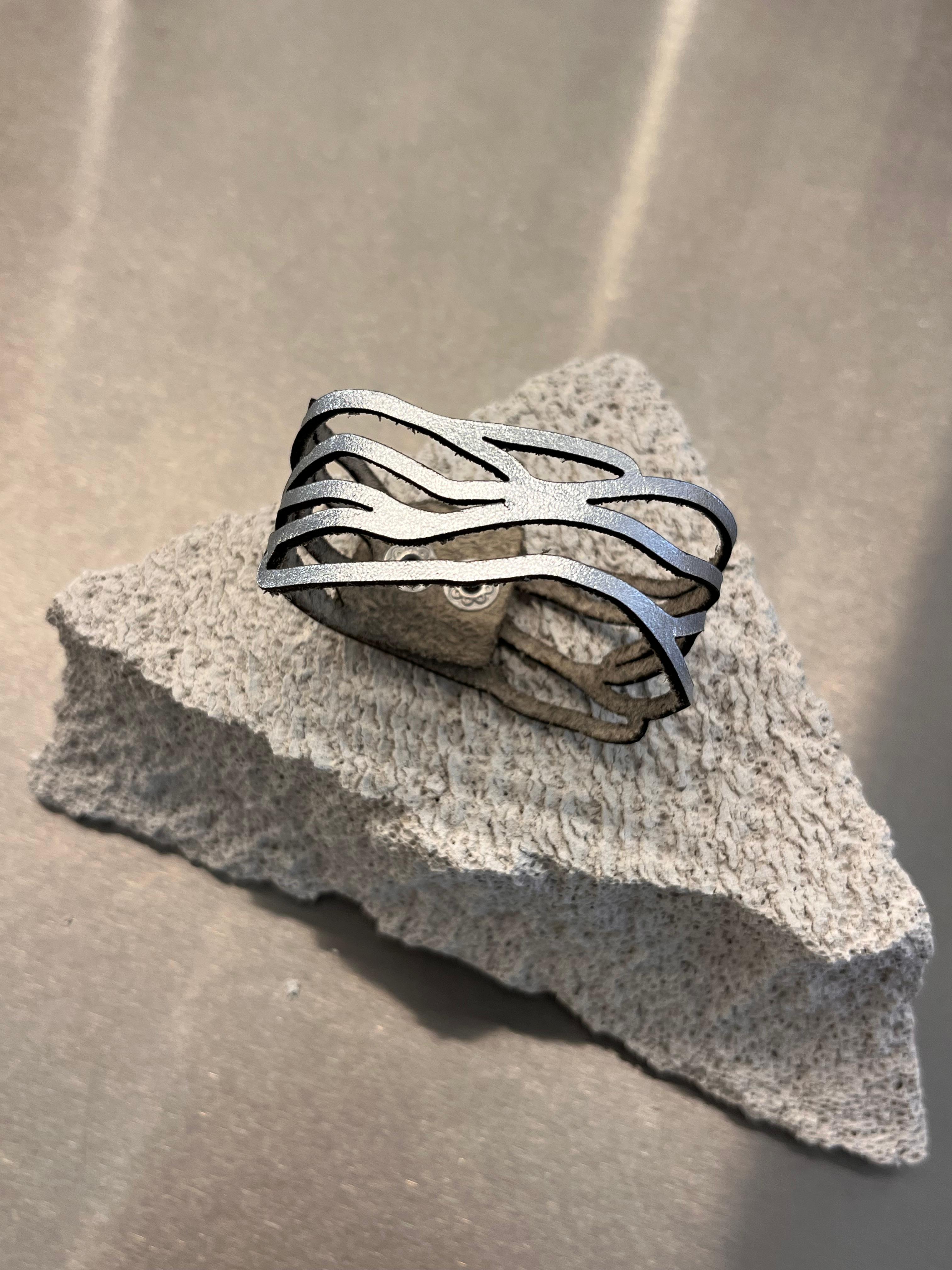 Brazalete Victoria Olas - Plata