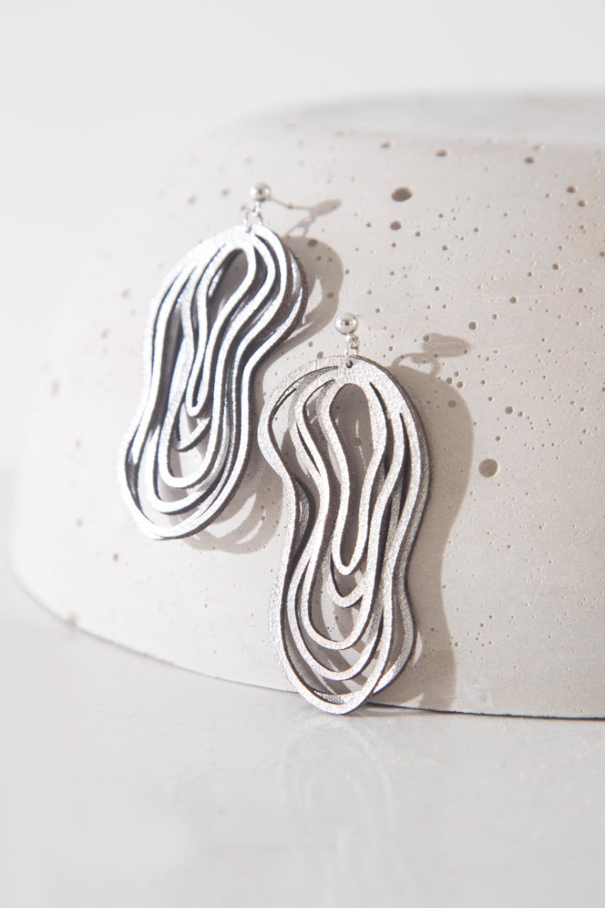 Pendientes Curves Duo - Plata