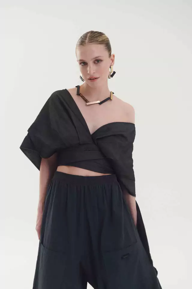 Blouse Cape Réversible en Jean