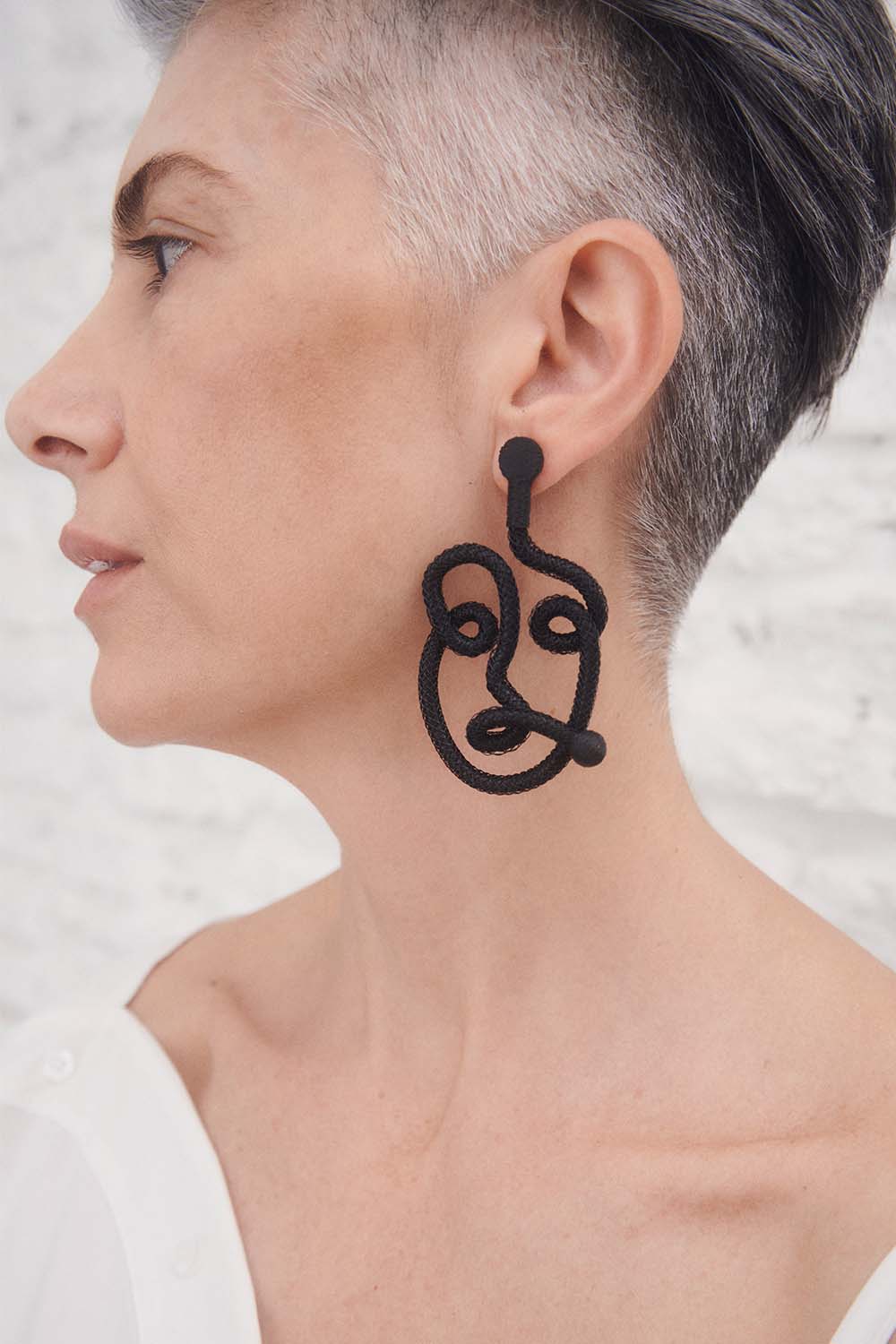 Pendientes Life Muse - Negro