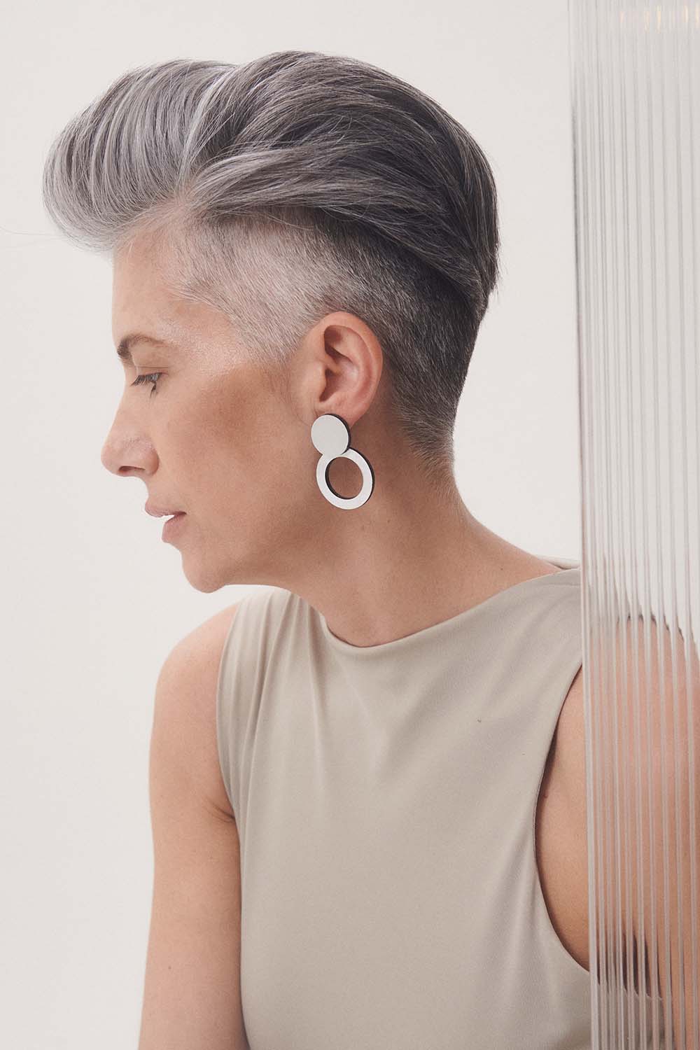 Pendientes Abstraction Nuevos - Plata