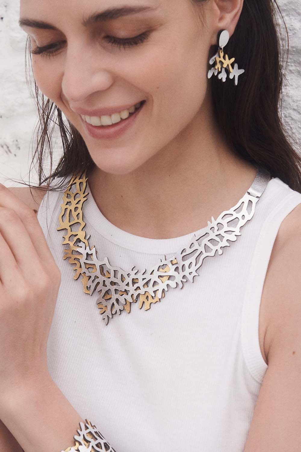 Collar Mar Duo - Plata/Oro