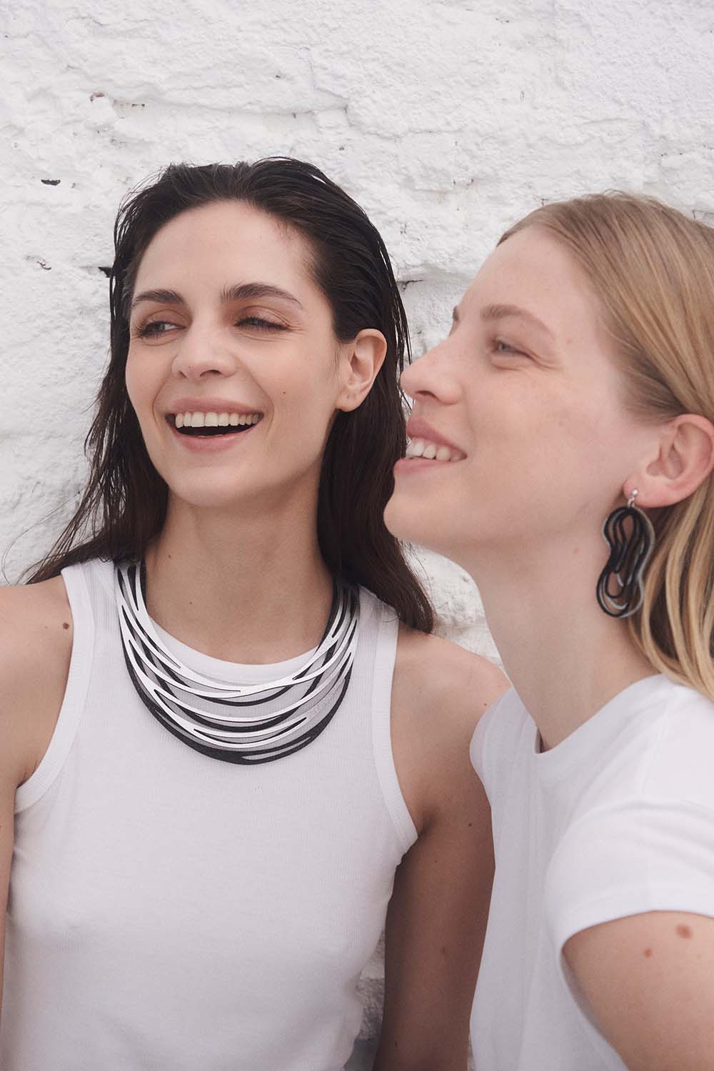 Collar Duo New - Plata/Negro