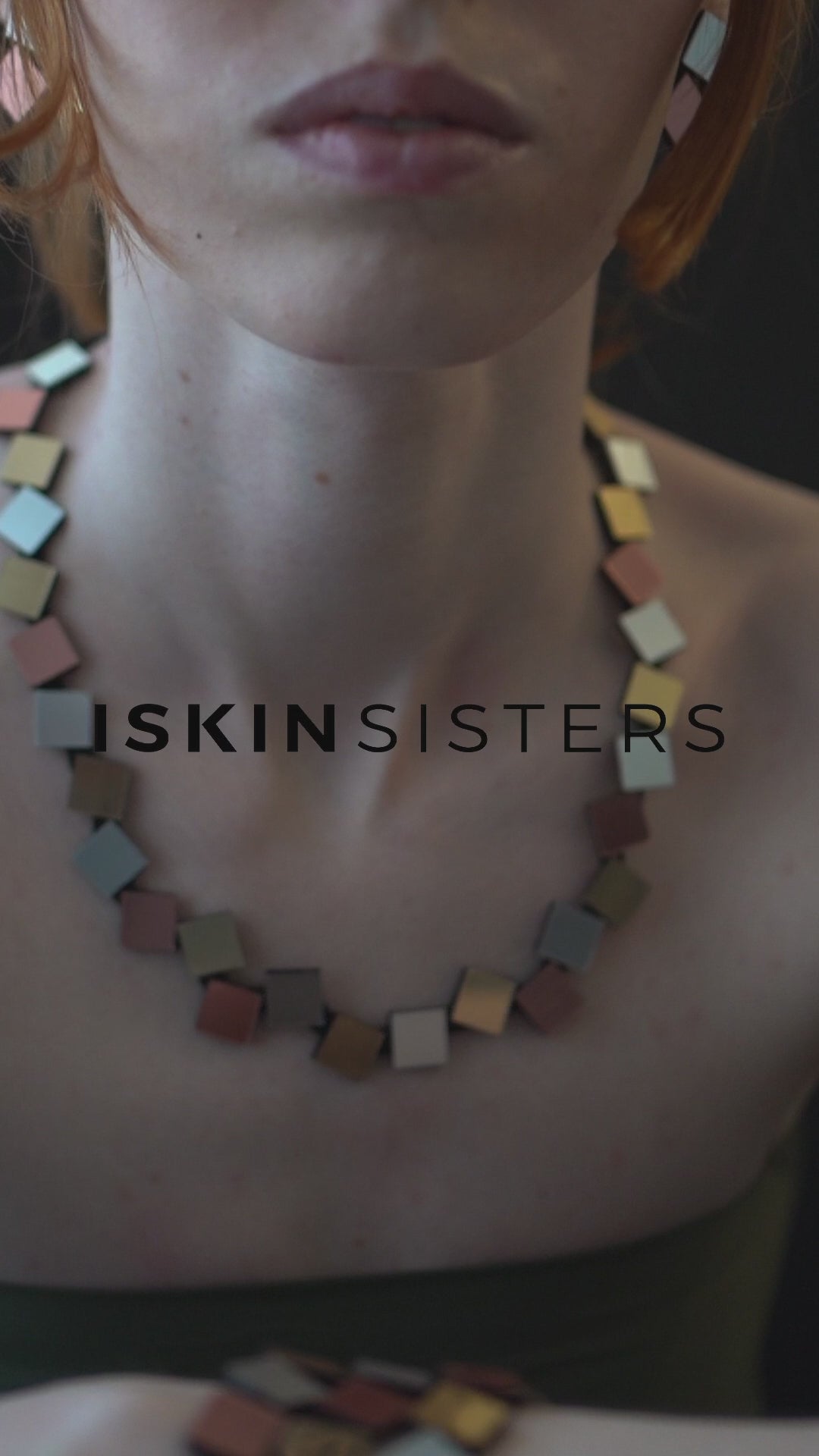 Pendientes Bauhaus 3 Cuadrados - Plata/Oro/Cobre