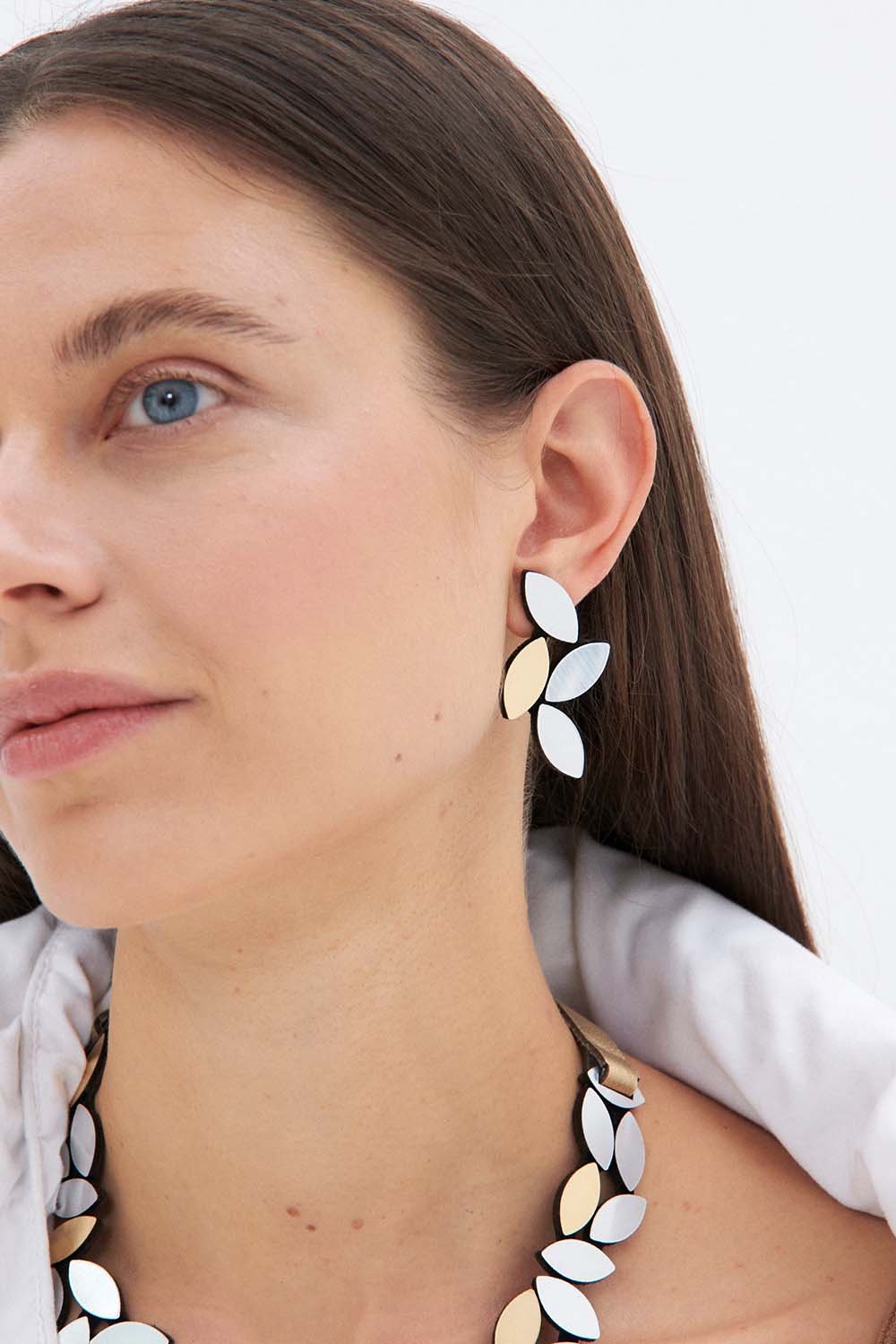 Pendientes Kate Leaves - Plata/Oro
